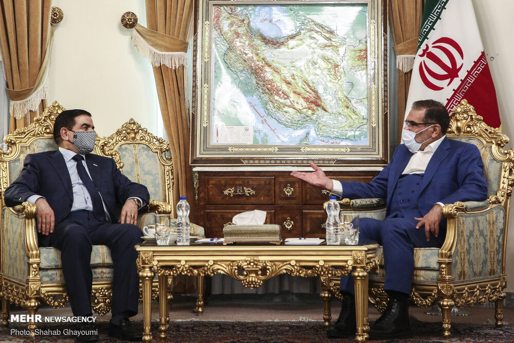 عراقی وزیر دفاع کی ایران کی اعلی قومی سلامتی کونسل کے سکریٹری سے ملاقات