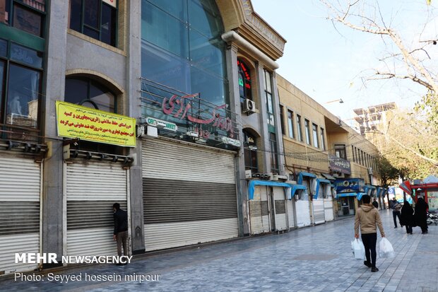 تعطیلی پاساژها و بازارچه ها در اولین روز محدودیت کرونایی در مشهد