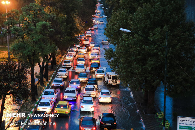 آبگرفتگی در خیابان های کرمانشاه