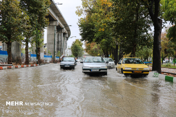 آبگرفتگی در خیابان های کرمانشاه