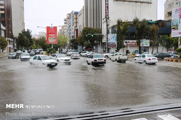 آبگرفتگی در خیابان های کرمانشاه