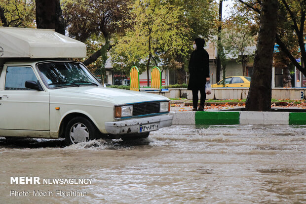 آبگرفتگی در خیابان های کرمانشاه