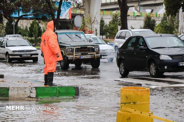 آبگرفتگی در خیابان های کرمانشاه