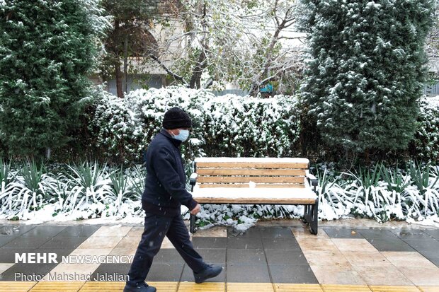 First autumn snow in Mashhad
