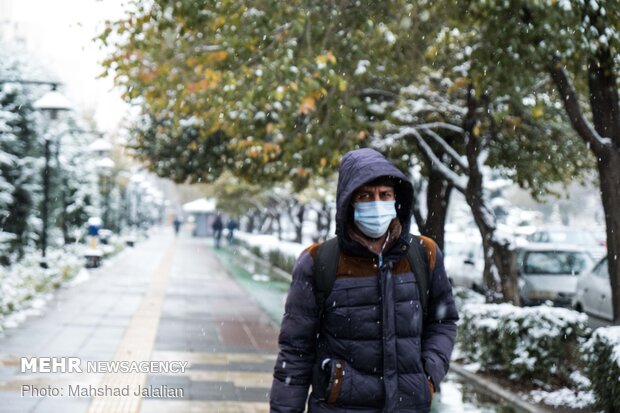 First autumn snow in Mashhad
