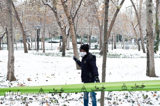 First autumn snow in Mashhad
