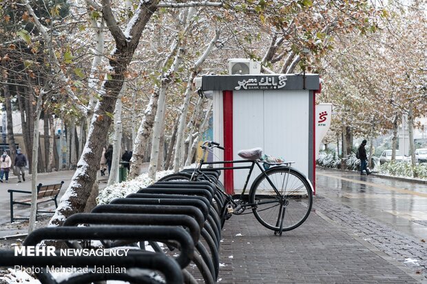 First autumn snow in Mashhad
