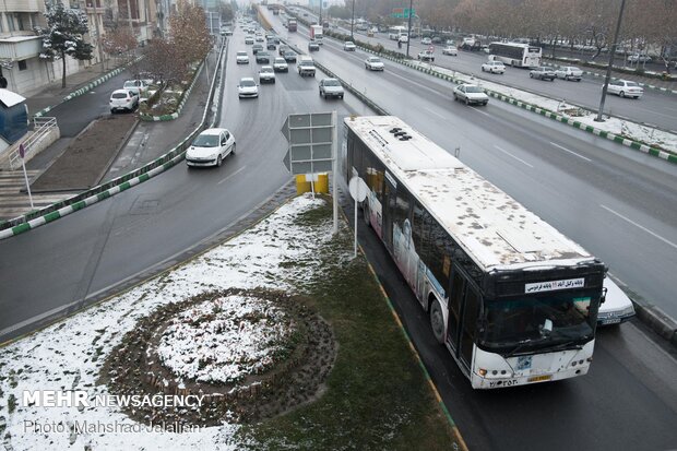 First autumn snow in Mashhad
