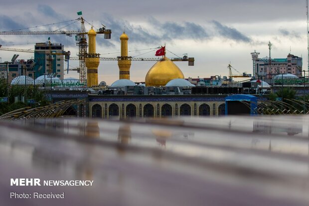 Autumn rain falls in Bein Al-Haramain