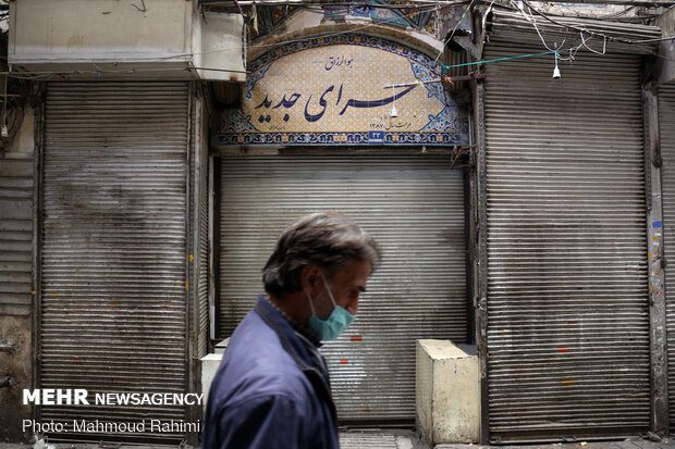 اجرای محدودیت های کرونایی در بازار تهران