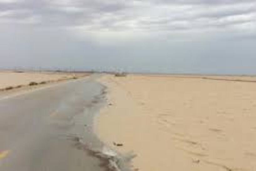 محور ساحلی گناوه – بوشهر به دلیل آبگرفتگی تااطلاع ثانوی مسدود است