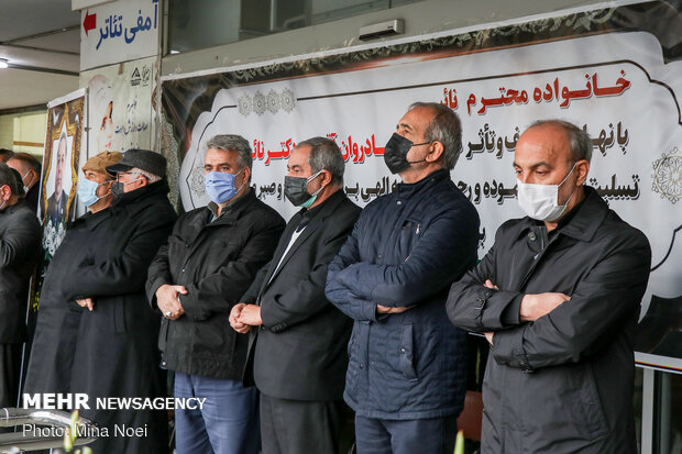 مراسم وداع با پیکر« عبدالرسول نایبی» شهید مدافع سلامت تبریز