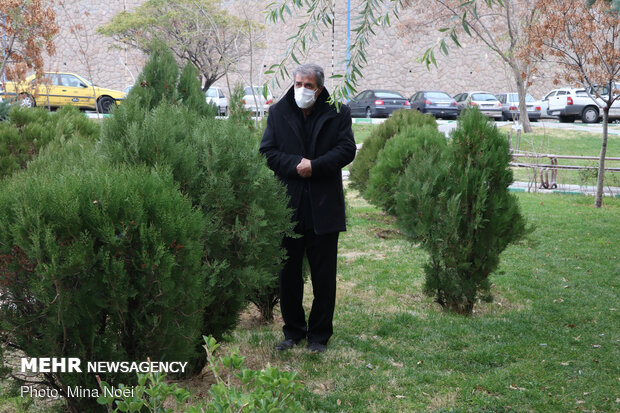 مراسم وداع با پیکر« عبدالرسول نایبی» شهید مدافع سلامت تبریز