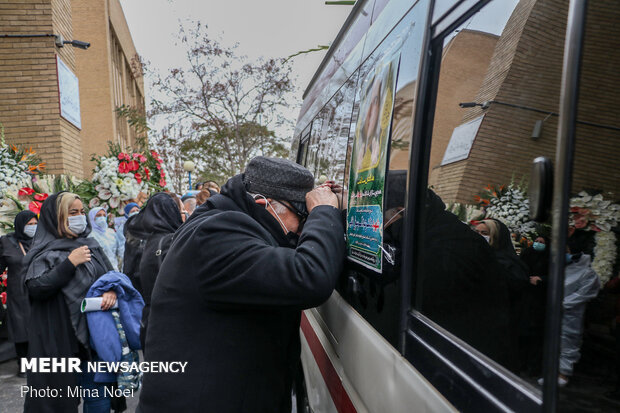 مراسم وداع با پیکر« عبدالرسول نایبی» شهید مدافع سلامت تبریز