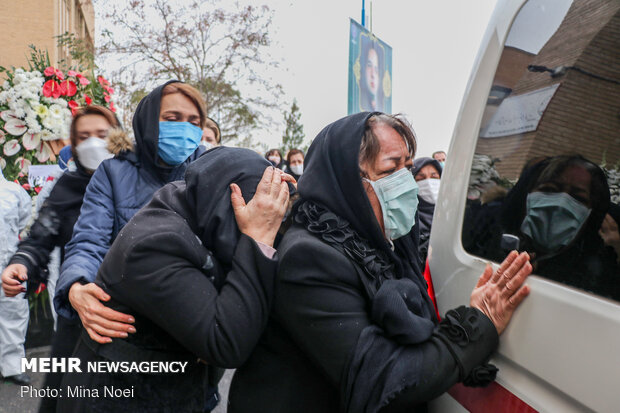 مراسم وداع با پیکر« عبدالرسول نایبی» شهید مدافع سلامت تبریز