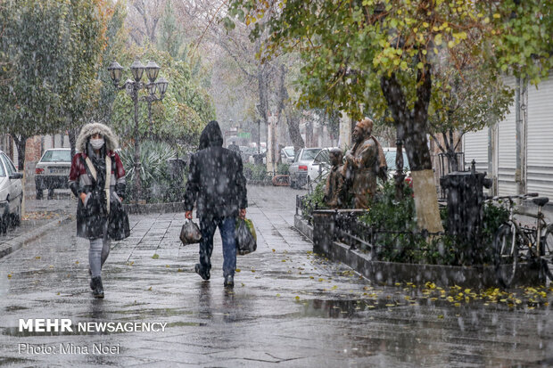 برف و باران غرب و جنوب اصفهان را فرامی‌گیرد
