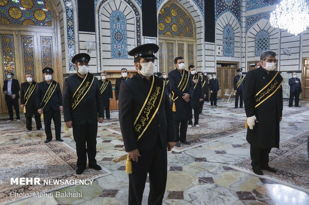 Candle-light ceremony of servants in Hazrat Masoumeh Shrine