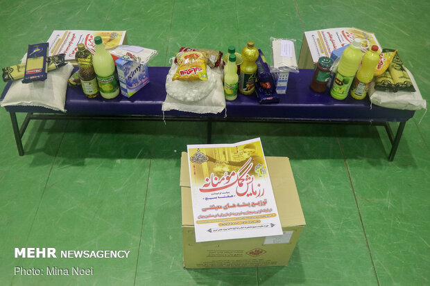 رزمایش کمک مؤمنانه و توزیع بسته های معیشتی در تبریز