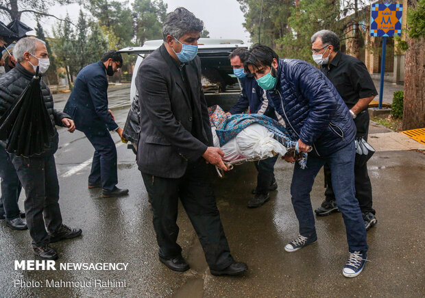 Funeral ceremony of veteran actor Parviz Pourhosseini
