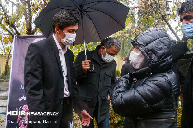 Funeral ceremony of veteran actor Parviz Pourhosseini
