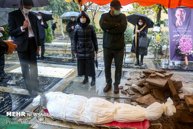 Funeral ceremony of veteran actor Parviz Pourhosseini
