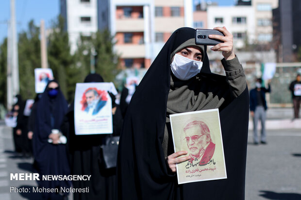 تجمع اعتراض‌آمیز طلاب ودانشجویان بیرجندی‌ درپی ترور شهیدفخری زاده