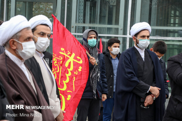 People hold rally in Tabriz for Martyr Fakhrizadeh