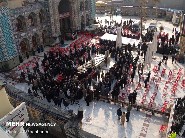 Martyr Fakhrizadeh laid to rest in Tehran's Imamzadeh Saleh