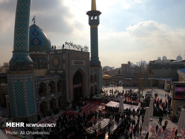 آیین خاکسپاری دانشمند شهید محسن فخری زاده