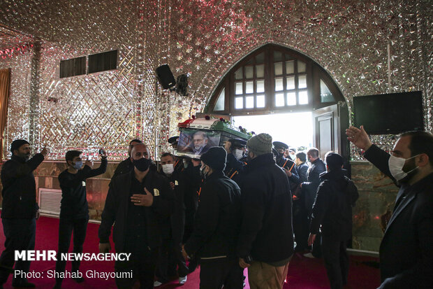 Burial ceremony of nuclear scientist martyr "Dr. Fakhrizadeh"