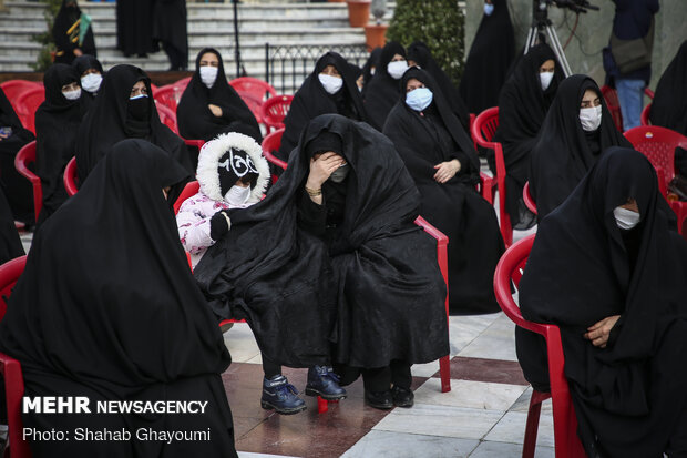 آیین خاکسپاری دانشمند شهید محسن فخری زاده