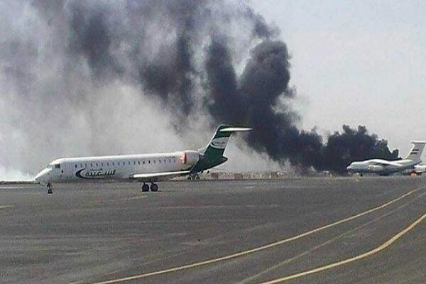 Saudi coalition warplanes target Sanaa Intl. airport 