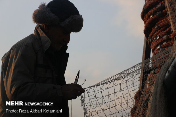 Cast-net fishing in Gilan prov.

