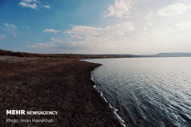 Abshineh Dam Lake of Hamadan Province