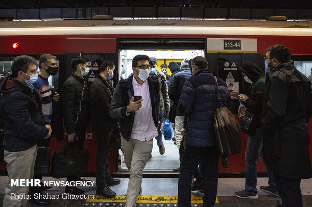 کاهش سرفاصله حرکت قطارها در خط 3 متروی تهران