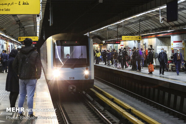 وضعیت مترو تهران در ایام کرونا