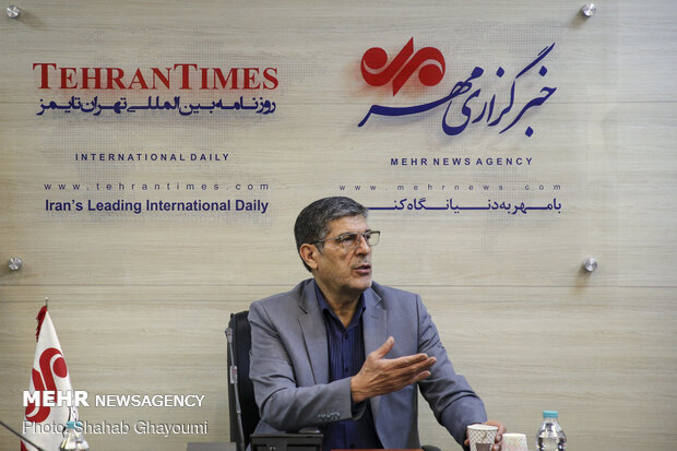 مسعود روانخواه  مدیر عامل بنیاد گفتگو و دوستی ملل در نشست خبری همایش آینده صلح و حقوق بشر در غرب آسیا در خبرگزاری مهر