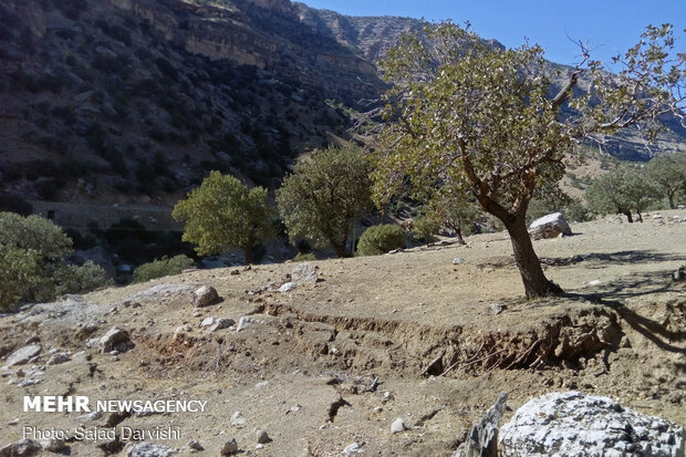 فرونشست زمین در کوهدشت - لرستان