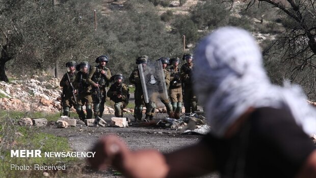تظاهرات فلسطینی‌ها در شمال کرانه باختری ضد شهرک‌سازی صهیونیست‌ها