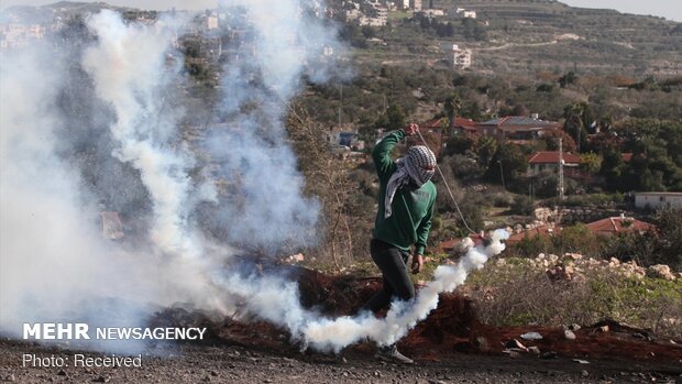 تظاهرات فلسطینی‌ها در شمال کرانه باختری ضد شهرک‌سازی صهیونیست‌ها