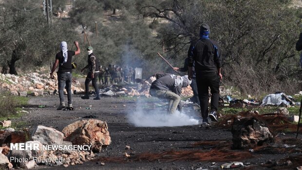 تظاهرات فلسطینی‌ها در شمال کرانه باختری ضد شهرک‌سازی صهیونیست‌ها