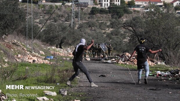 تظاهرات فلسطینی‌ها در شمال کرانه باختری ضد شهرک‌سازی صهیونیست‌ها