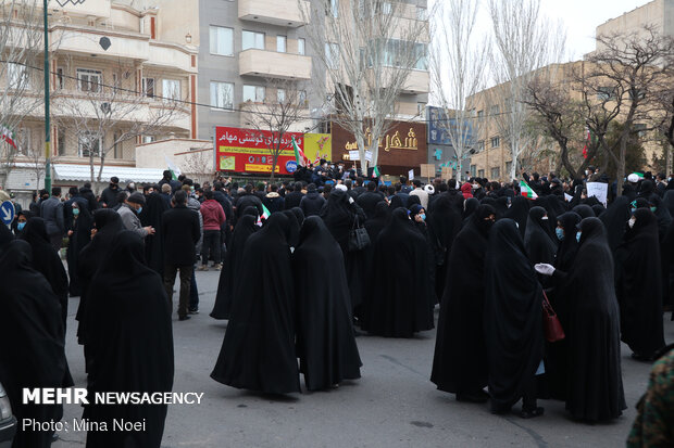 People gather in front of Turkish Consulate in Tabriz 