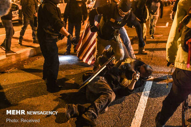  Trump supporters, opponents engage in violent clash 