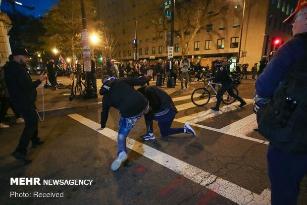  Trump supporters, opponents engage in violent clash 