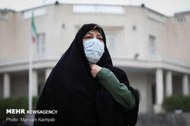 معصومه ابتکار معاون امور زنان رئیس جمهور حاشیه جلسه هیات دولت