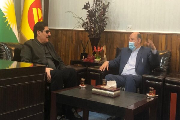 دیداری سەرکونسوڵی ئێران لە هەولێر لەگەڵ فازڵ میرانی