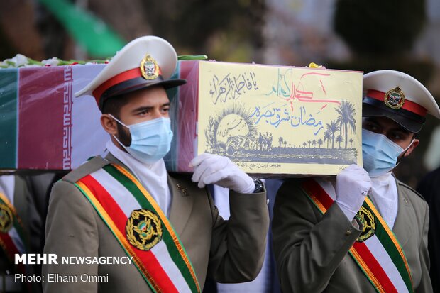 ‏برگزاری مراسم تشییع و تدفین شهدای گمنام در دانشگاه فرهنگیان کردستان