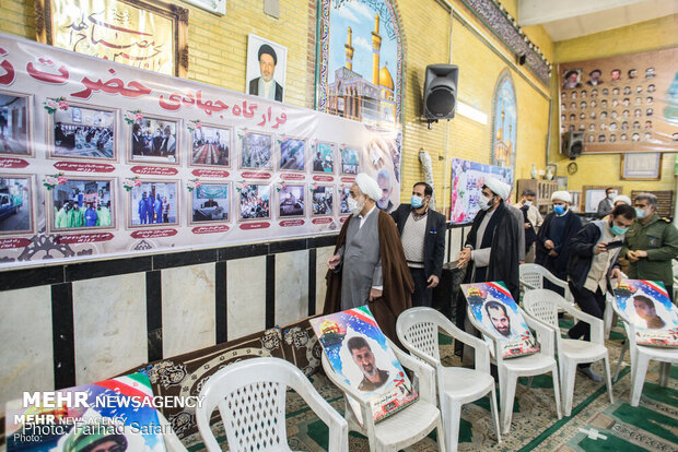 بازدید آیت الله عابدینی از قرارگاه جهادی حضرت زینب (س)