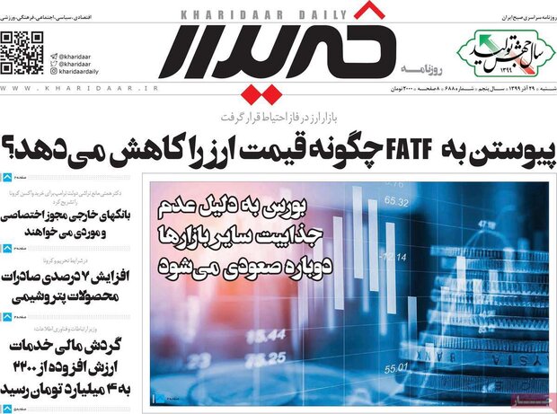 روزنامه‌های اقتصادی  شنبه ۲۹ آذر ۹۹